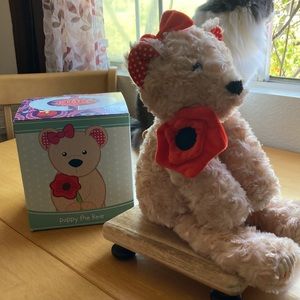 Scentsy Poppy the Bear Plush Animal Buddy New In Box Unused Adorable 🥰